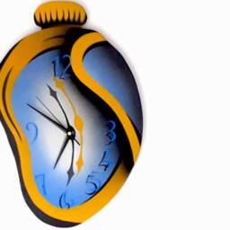 Folding - Handmade Surreal Melting Clock, Wall Home Decor - thumbnail 2