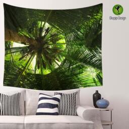 Palm Tree Wall Tapestry, Wall D??cor, Tropics Photography, Nature Tapestry, Nature Wall Hanging - thumbnail 2