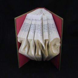 Zing 4-Letter Words Custom Order Personalized Gift Unique Book Origami Folded-Book Art Sculpture - thumbnail 3