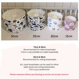 Lampshade - Nursery Ceiling Pink Stripes Lampshade Or Table Lampshade Childrens Room Round Lampshade, Stripe Decor - thumbnail 2