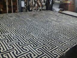 "Cowhide Patchwork Rug Raw Leather Argentina - Free Shipping Model " - thumbnail 1