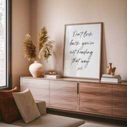 Don't Look Back Print - Stop Looking Print, Quote Wall Art, Gift Idea, For The Home, Office Decor Women - thumbnail 3