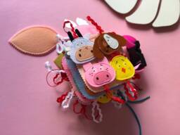 Personalised Felt Quiet Book From 6 Month To 2 Years, Educational Book, Felt Busy Book, Baby Activity Book. Activity Toys - thumbnail 1