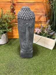 Stone Garden Highlighted Medium Buddha Head Statue Detailed Ornament Gift - thumbnail 1