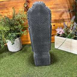 Stone Garden Highlighted Medium Buddha Head Statue Detailed Ornament Gift - thumbnail 3