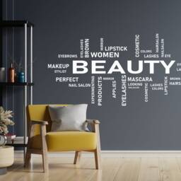 Beauty Salon Wall Decal Words Cloud Spa Decor 2036Re - thumbnail 2