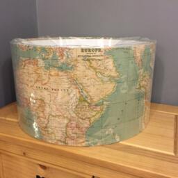 Rustic World Map Lampshade - thumbnail 3