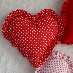 Red Heart Pillow Valentines Decor, Throw Mothers Day Gifts Great Grandma Gift Accent - thumbnail 3