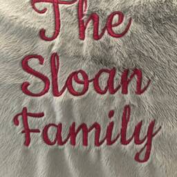 Custom Throw Blanket/Personalized /Monogrammed Blanket Cozy Christmas Gift Family - thumbnail 2