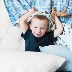 Blue Toddler Pillowcase, Soft Polyester Envelope Style, Handmade in Usa - thumbnail 4