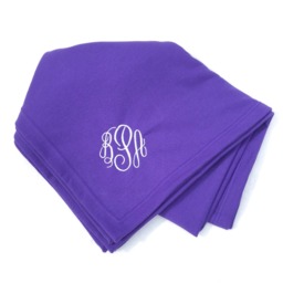 Monogrammed Sweatshirt Blanket - Personalized Embroidered Tailgate