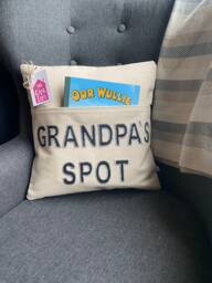Personalised Pocket Cushion - Grandpa Gift For Him Book Remote - thumbnail 1
