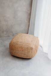 Sustainable Jute Pouffe - thumbnail 1