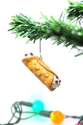 Cannoli Ornament - Italian Pastry Christmas Decor