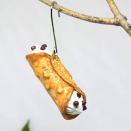 Cannoli Ornament - Italian Pastry Christmas Decor - thumbnail 2