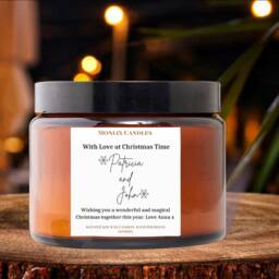 Personalised Couple Christmas Gift, Christmas Gift For Couples, Christmas Spice, Christmas Candle Gift, Romantic Gift, First Together - thumbnail 2