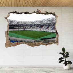 Football West Ham London Stadium 3D Smashed View Wall Sticker Poster Decal A711 - thumbnail 2