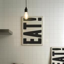 Kitchen Wall Art, Prints, Bod Typography Eat Print, Food & Drink Poster, Dining Room Minimalist Art Decor - thumbnail 2