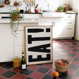 Kitchen Wall Art, Prints, Bod Typography Eat Print, Food & Drink Poster, Dining Room Minimalist Art Decor - thumbnail 3