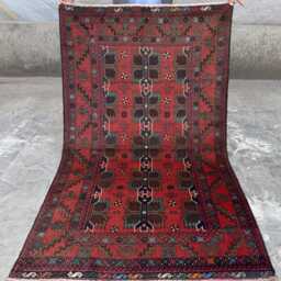 Luxurious 3'7x6'3 Afghan Tribal Rug - Vegatable Dyed Hand-Spun Soft Woolen Accent- Cozy Interior Decor For Livingroom, Bedroom Present - thumbnail 3