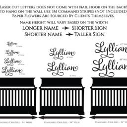 Custom Wooden Name Sign Nursery Wall Decor, Baby Room Letters - thumbnail 2