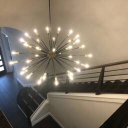 Brass Sputnik Chandelier Mid-Century Modern 36-Light Ceiling Fixture - thumbnail 3