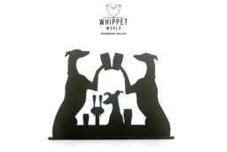 Whippet Greyhound Beer Ornament Unique Acrylic Silhouette Gift - thumbnail 1