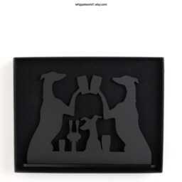 Whippet Greyhound Beer Ornament Unique Acrylic Silhouette Gift - thumbnail 3