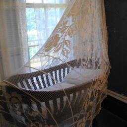 Crochet Baby Blanket White Acrylic Crib Blanket, Christening Gift - thumbnail 4