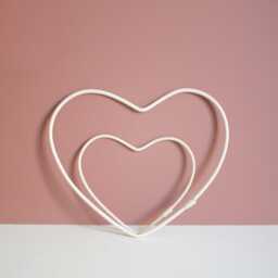 Diy Rattan Heart Wall Decoration - Heart-Shaped Circle - thumbnail 3