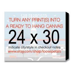 Turn Any Print Into A 24 X 30 Wrapped Canvas, Large Canvas Wall Art For Home Or Office, Loose Petals City Print Style E24-Wc-15 - thumbnail 1