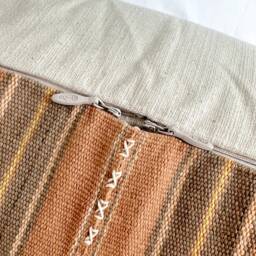 Brown Dot Block Print Mudcloth Hmong Pillow Case - thumbnail 3