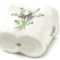 Toothbrush Holder, Ceramic Toothbrush Toothpaste Bathroom Set, Bathroom Accessories, White Ceramic Set Blue - thumbnail 2