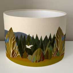 Lampshade Buzzard & Pine/Original Design - thumbnail 2