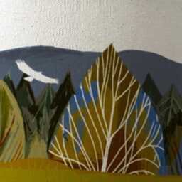 Lampshade Buzzard & Pine/Original Design - thumbnail 4