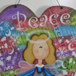 Peace Heart Wall Hanging - thumbnail 2