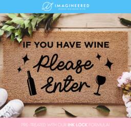 Wine Lover Gift - Mother's Day Funny Housewarming For Her Doormat Girls Night - thumbnail 1