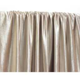 "Pearl Beige Velvet Curtain 52""x84" - thumbnail 2