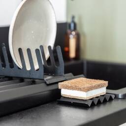 Soapbar Holder Black, Porte Savon Drainant, Black Soap Dish, Modern Tray, Plate, Caddy, Pedestal, Platter, Basin Viw - thumbnail 3