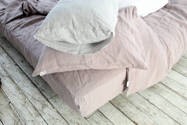 "Linen Bed Pillowcase - ""Housewife" - image 1