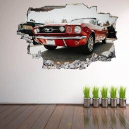Mustang Muscle Car Wall Stickers Mural Decal Poster Print Art Kids Bedroom Home Office Decor Super Sports Cars Bm19 - thumbnail 2