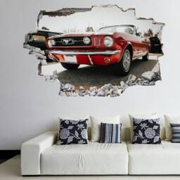 Mustang Muscle Car Wall Stickers Mural Decal Poster Print Art Kids Bedroom Home Office Decor Super Sports Cars Bm19 - thumbnail 1