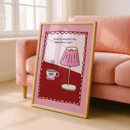 Home Is Where The Big Light Isn't Print - Homebody Wall Art - thumbnail 2