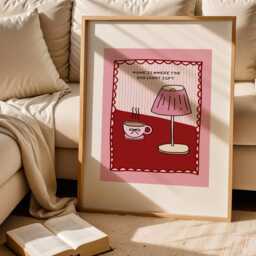 Home Is Where The Big Light Isn't Print - Homebody Wall Art - thumbnail 3