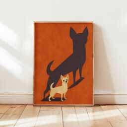 Chihuahua Poster, Dog Wall Art, Cute Pet Print, Decor, Puppy Posters, Small Art Prints, Gift For Lovers - thumbnail 1