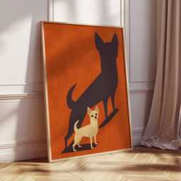 Chihuahua Poster, Dog Wall Art, Cute Pet Print, Decor, Puppy Posters, Small Art Prints, Gift For Lovers - thumbnail 2