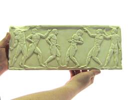 Big Relief 6 Athletes At The Gymnasium, Ca 510 Bc, Relief. Found in Keramikos From National Archaeological Museum Of Athens - thumbnail 1