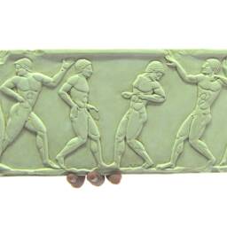Big Relief 6 Athletes At The Gymnasium, Ca 510 Bc, Relief. Found in Keramikos From National Archaeological Museum Of Athens - thumbnail 3