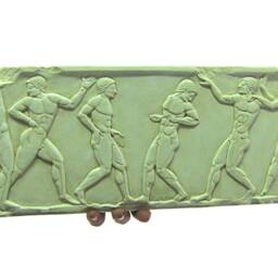 Big Relief 6 Athletes At The Gymnasium, Ca 510 Bc, Relief. Found in Keramikos From National Archaeological Museum Of Athens - thumbnail 2