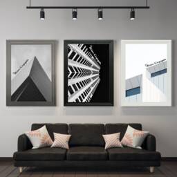 A5 A3 A1 A2 A4 Colourful Wall Art Picture Frames, White Black Dark Grey Best Friends Gifts Photo Step Style Frames - thumbnail 1